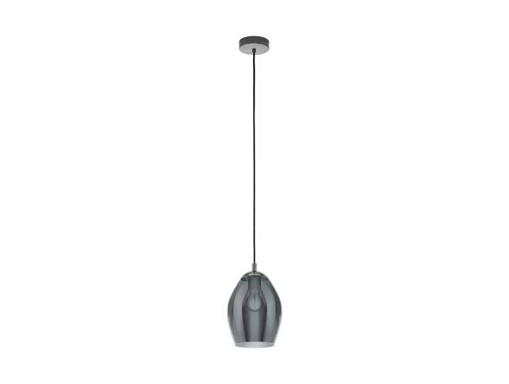 EGLO Estanys\, Noir\, Nickel\, Noir\, Transparent\, Acier\, Verre\, Rond\, Intérieur