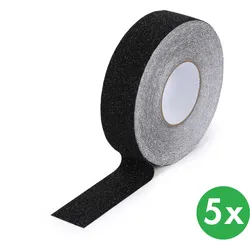 Antirutschband, Grobkorn, 50 mm x 18,3 m, 5 Stk, schwarz