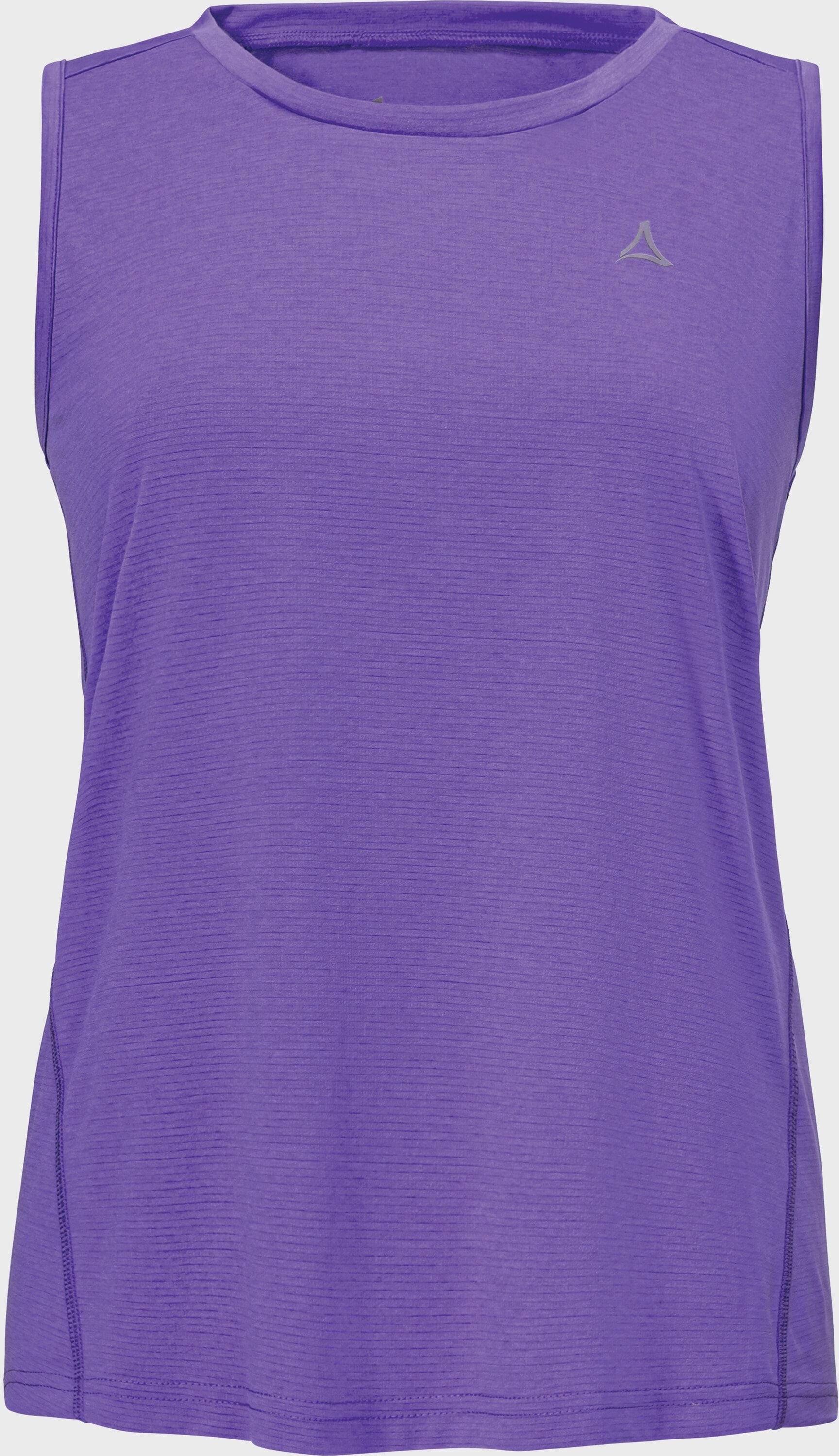 Funktionsshirt SCHÖFFEL "CIRC Top Tauron L", Damen, Gr. 46, lila (3805, lila), Oberstoff: 100% Polyester, Rundhals, Shirts Funktionsshirt 3805, lila 46