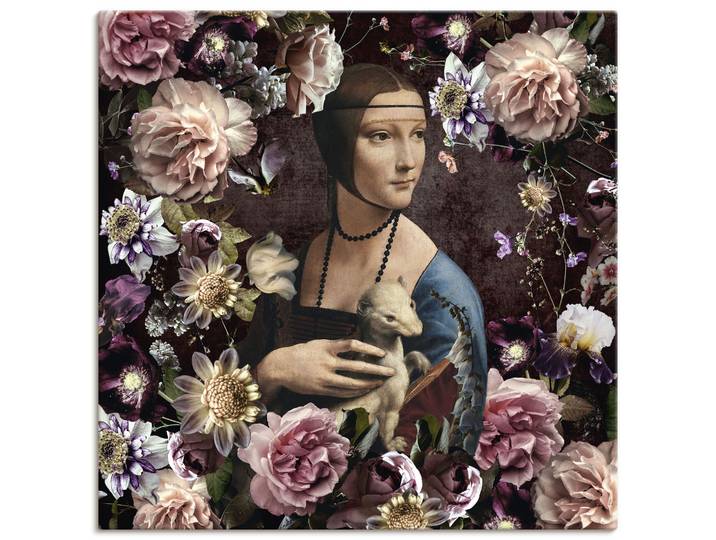 Artland Lady mit Hermelin - Da Vinci Adaption Portrait 1 Stk. tlg. als Alubild, Leinwandbild, Poster, Wandaufkleber in verschied. Grössen
