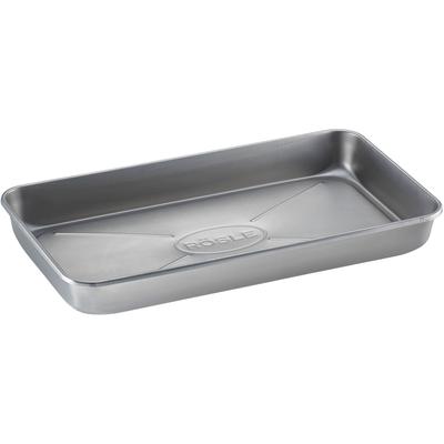 Grillschale RÖSLE "Universalschale PRO", silber (edelstahl), B:22cm H:5cm, Edelstahl, Backbleche, für Grill und Backofen geeignet