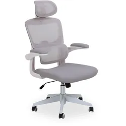 Drehstuhl CORNELIUS (BHT 69x121x66 cm) - grau - BHT 69x121x66 cm