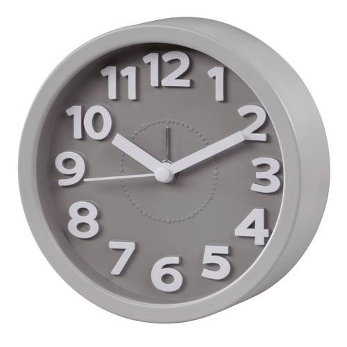 Hama 00186324 Wecker "Retro", rund, Taupe