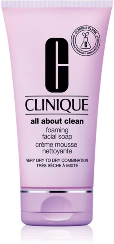 Clinique Foaming Sonic Facial Soap cremige Schaumseife für trockene und Mischhaut 150 ml