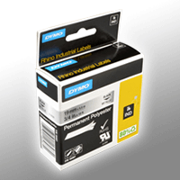Dymo Label Band IND 18487 (S0718200) schwarz auf silber 19mm x 5,5m Polyester permanent