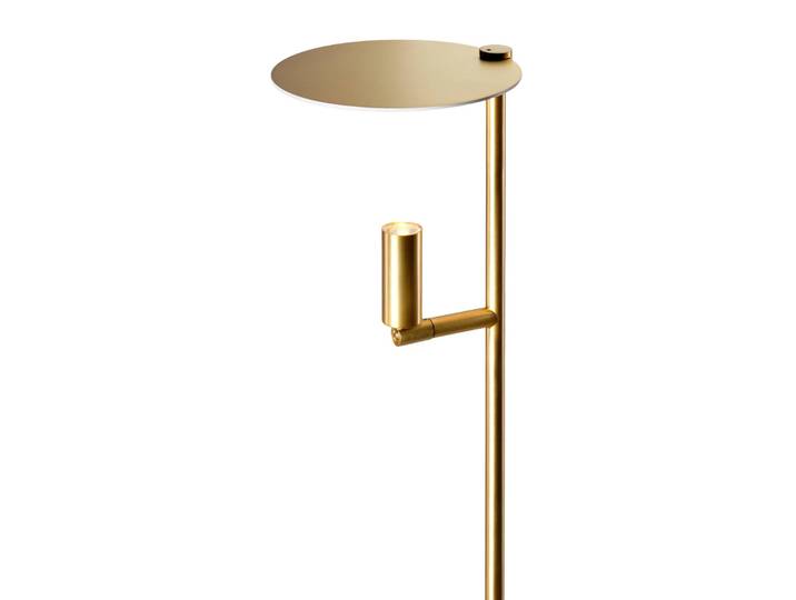 Carpyen Designer Stehlampe Kelly, messing / gold, für Wohn- / Esszimmer, Metall, Design, Stehlampe
