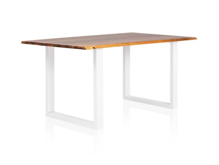 Esstisch, 160x90 cm, Akazienholz, Natural, Rustikaler Charme, Klassisch