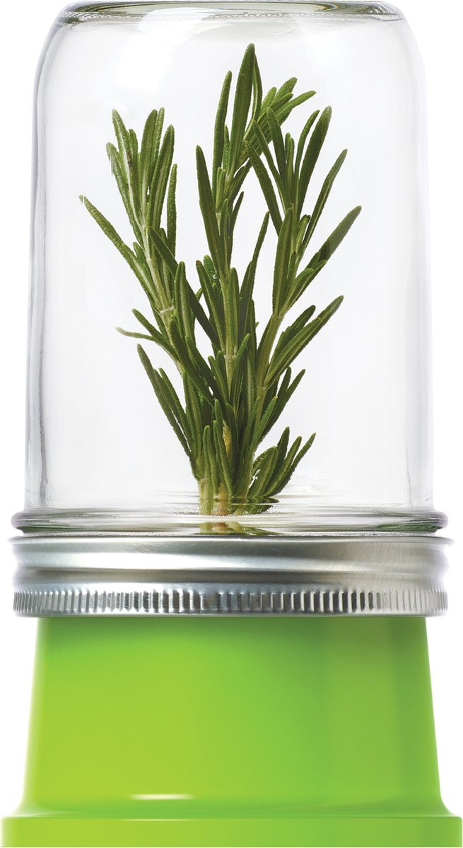 Jar Ware Universeel Vershouddeksel voor Mason Jars, Kunststof, Groen