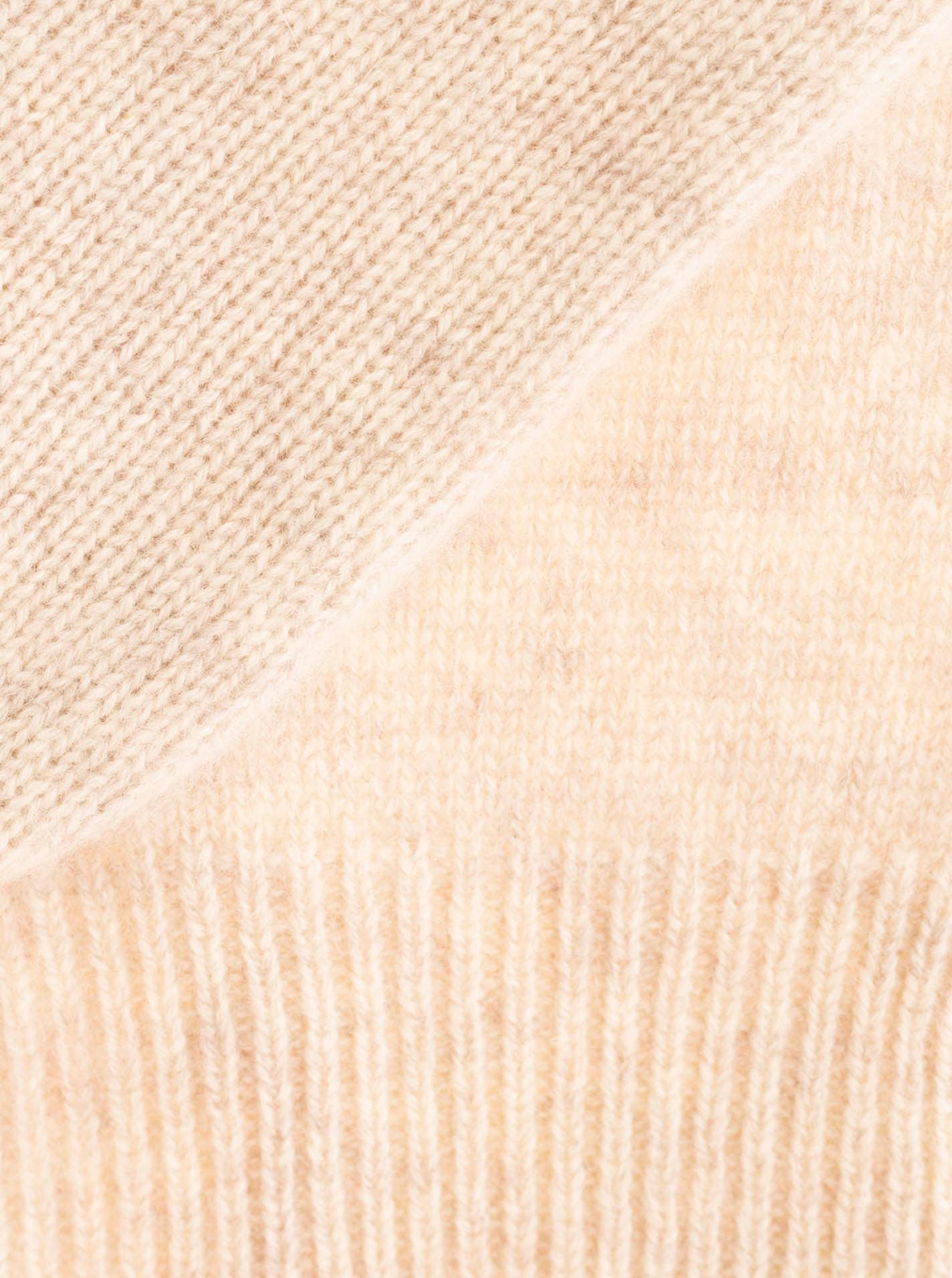 Fäustlinge ZWILLINGSHERZ, Damen, beige (hellbeige), Strick, Kaschmir, unifarben, Handschuhe Fäustlinge, aus reinem Kaschmir