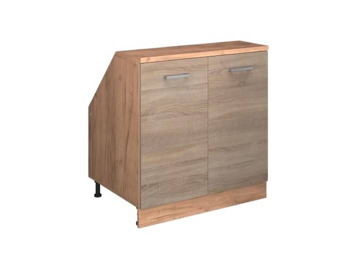 Vicco Küchenschrank für Dachschrägen R-Line, Sonoma, 80 cm