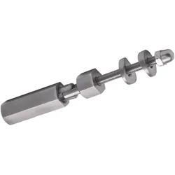 Croso, Zubehör Kette + Seil, Schraubterminal mit Gelenk, für 5 mm Seil, Edelstahl geschliffen V4A