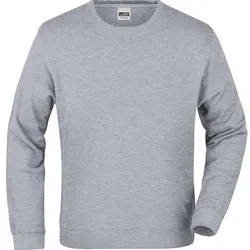 Basic Sweatshirt "JN057" - 3XL - grey-heather