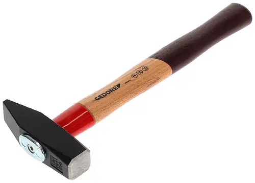 Schlosserhammer Rotband-Plus 800g Stiel-L.350mm Hickory m.Stahlschutzhülse