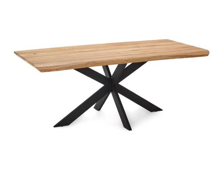 Esstisch BERTI Eiche massiv 200 x 100 x 76 cm geölt Eiche...