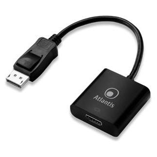 Atlantis Land A04-DP HDMI Videokabel und Adapter 0,2 m DisplayPort HDMI Schwarz (DisplayPort, HDMI) (A04-DP_HDMI)