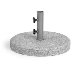 Bodenplatte Granit geflammt 63 kg rund mit Hülse Ø 4 cm