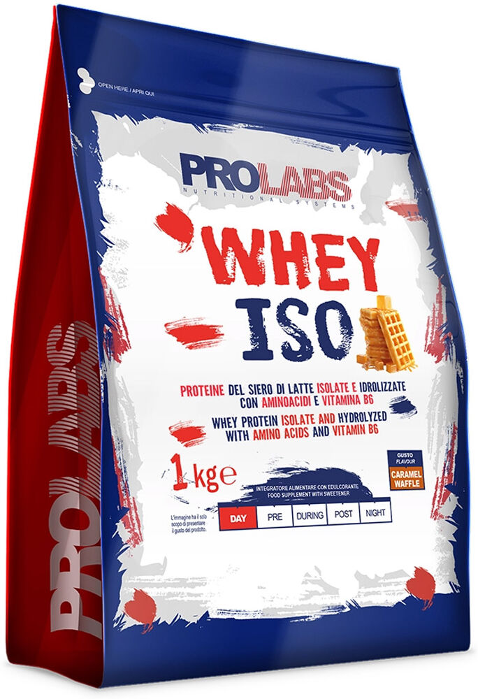 prolabs whey iso busta 1 kg caramel waffle