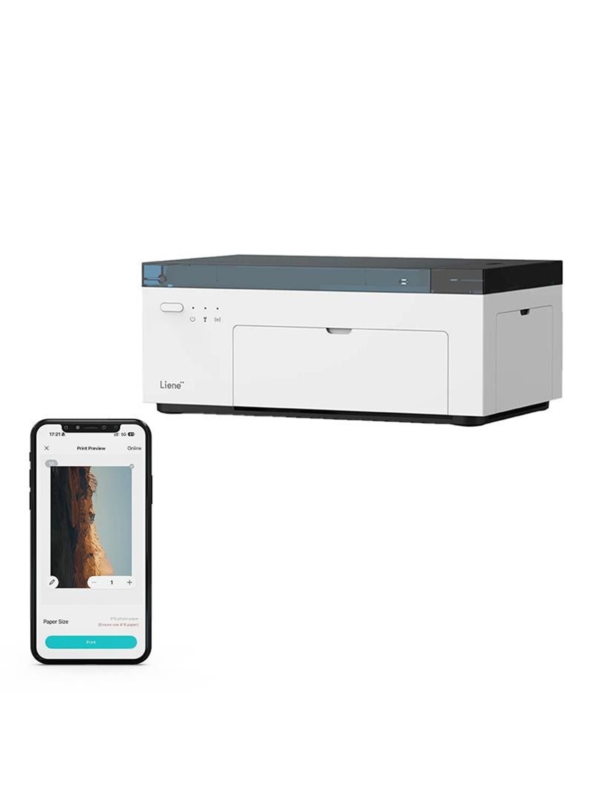 Liene Amber M100 4x6" tragbarer Fotodrucker