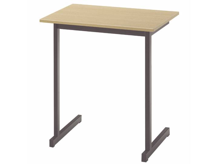 Table de formation 1 place - L.70 x P.50 cm - Plateau Hêtre - Pieds Noir