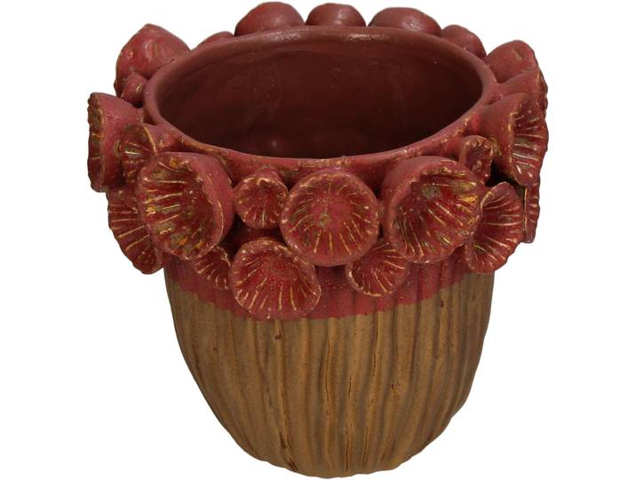Blumentopf Bloem - Farbe: burgund - Material: Steingut - Blumentopf