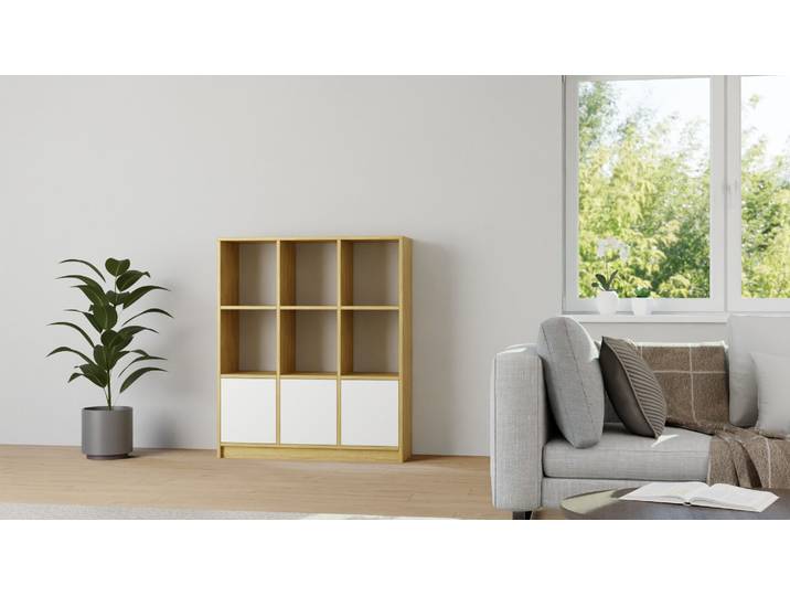 Rangement vinyles par votre menuisier en ligne Pickawood Chêne Naturel huilé