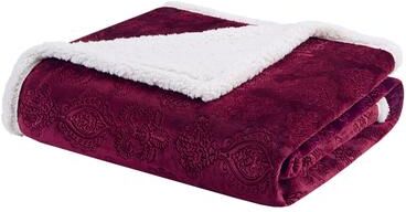 Madison Park Elma Oversized Textured Plush Berber Throw