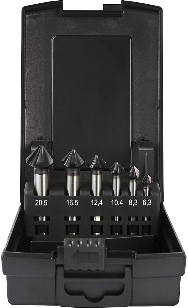 Kegelsenker-Set HSS-Co 5% TiAlN, mit 5 Schneiden, 6 Teile Projahn