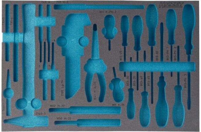 Garniture en mousse souple bimatière 163-120L HAZET (163-120L)