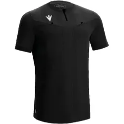 Macron, Herren, Sportshirt, Schiedsrichter Trikot 22 Kurzarm (L), Weiss, Schwarz