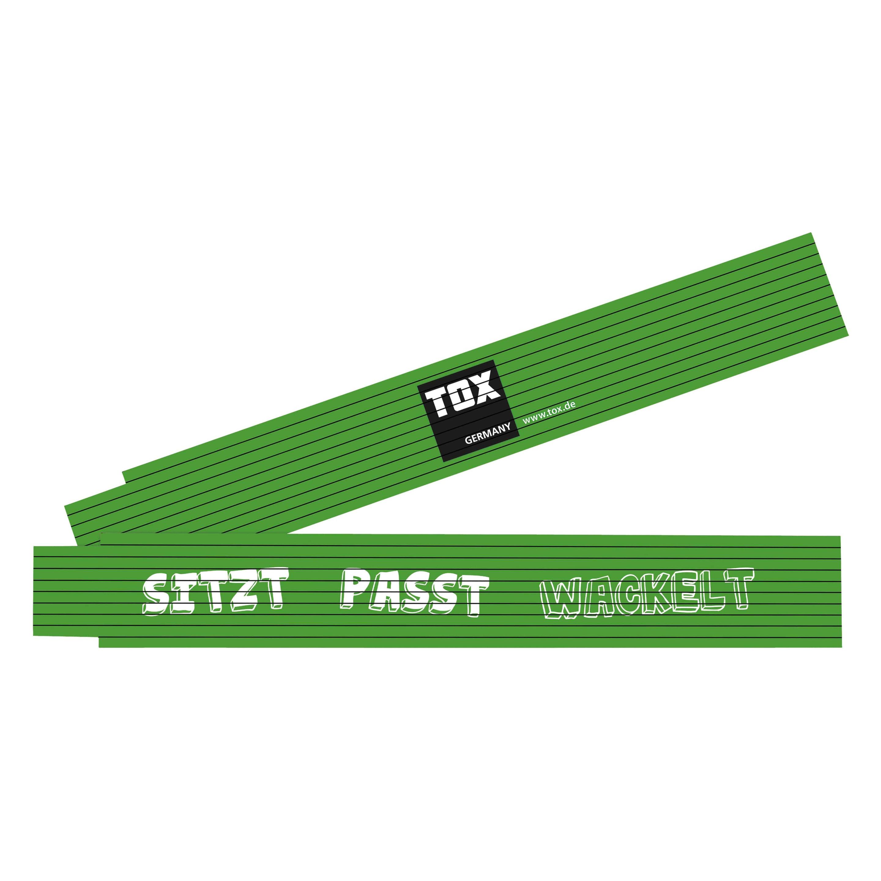 Tox Doppelmeter "Sitzt Passt Wackelt", 2 m (2 m) (09969003/T)