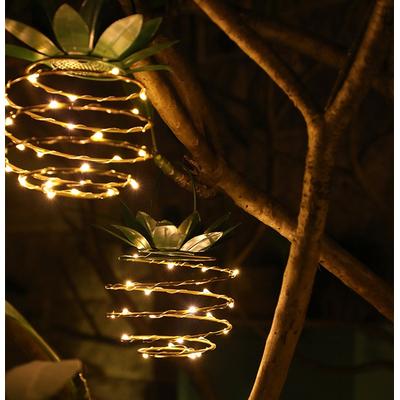 HomeDecorAndMore LLC Solar Pineapple Lantern Solar Pineapple Lantern