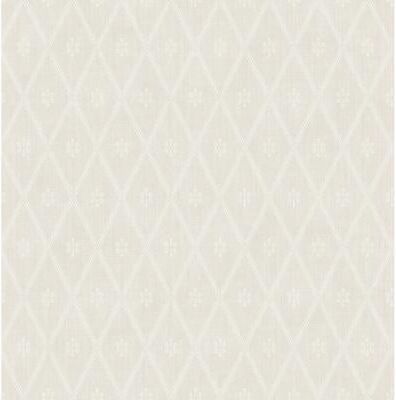 Seabrook Designs Ambram Diamond Lattice Unpasted Wallpaper