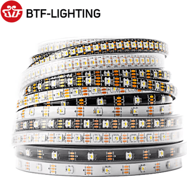 Inspire Picks LumiQuad SK6812 RGBW Individually Addressable LED Strip 5V RGB White rgb Nw 4m 60 Ip30 black Pcb