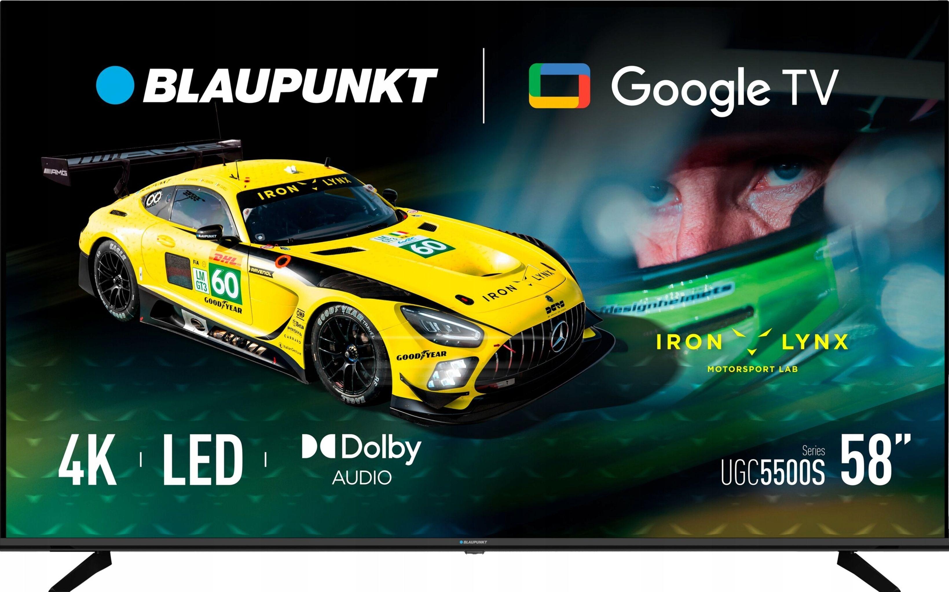 Fernseher BLAUPUNKT 58UGC5500S, 58 Zoll, 4K UHD Smart TV, Google TV, DVB-T, HEVC, WiFi