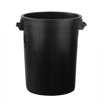 BigDean Universaltonne 100 Liter ohne Deckel Allzweck Tonne Schwarz mit 2 Tragegriffen
