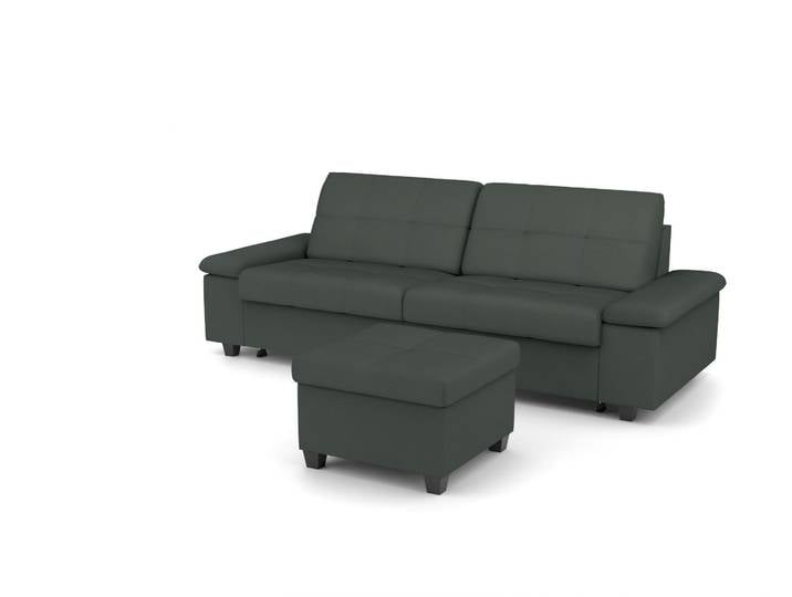 Schlafsofa 872 - Grün (Waldgrün) - Softwolle