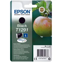 Epson Original T1291 Apfel Druckerpatrone schwarz 385 Seiten 11ml (C13T12914012)