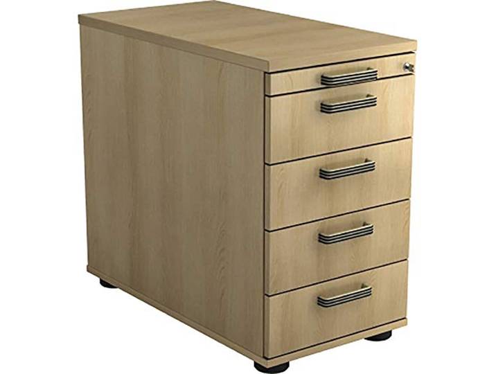DiTo-Shopping SG Standcontainer 80cm, 4 Schübe, Schloss SG Eiche Von