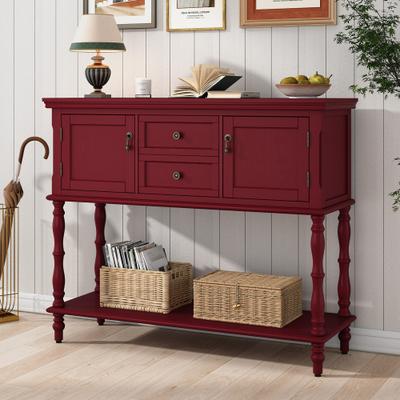 HomeLiveRelax Farmhouse Wood Console Table