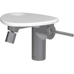 Laufen Bidetmischer ADA Click-Clack System mit Loch in Kaffee matt