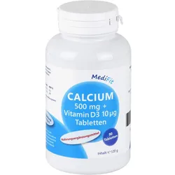 Calcium 500 Mg+vitamin D3 10 μg Tablette 90 St