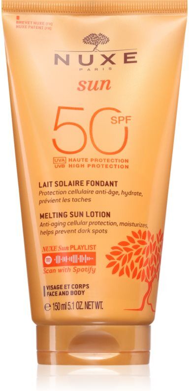 Nuxe Sun Melting Lotion High Protection schützende Sonnenmilch SPF 50 150 ml