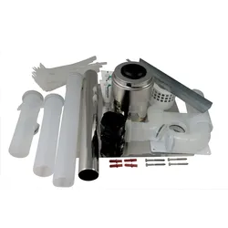 Anschluss-Set DN60 - B23 DN60 im Schacht, Abdeckung Edelstahl.