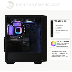Sedatech Expert Gaming PC - UCCH844I4I1HF (1000 GB, 32 GB, Intel Core i5-10600KF), PC, Schwarz