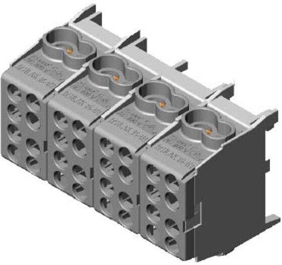 Pollmann Connecteur de dérivation gris HLAK 25-4/8 GR-S (2080430)