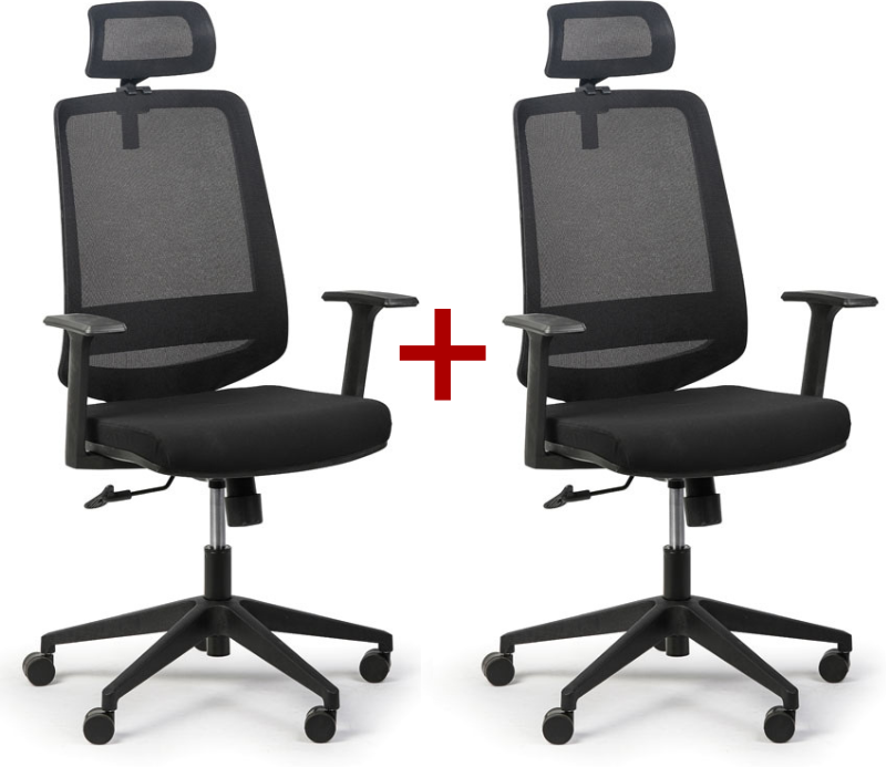 B2B Partner Bürostuhl RICH 1+1 GRATIS, schwarz