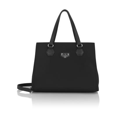 Handtasche PHILIPP PLEIN "Henkel Tasche", Damen, 02, schwarz, Taschen Handtasche