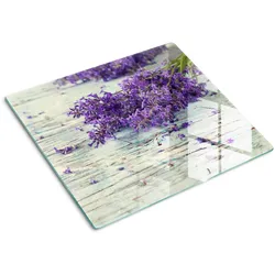 GLASPLATTE 60x52 cm Lavendel
