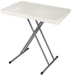 Hampden Furnishings Baldwin Collection Personal Height Adjustable Table, Grey