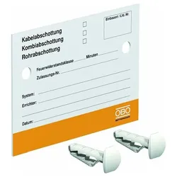 OBO Bettermann Kennzeichnungsschild KS-S f. Abschottungs-Systeme